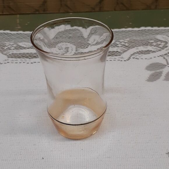 2-Pc. bundle of depression Indiana Marigold amber bowl and toothpick holder. - Picture 7 of 11